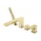 Kibi Cube Deck Mounted Bathtub Faucet with Hand Shower, Brushed Gold KTF3102BG - alternate 1